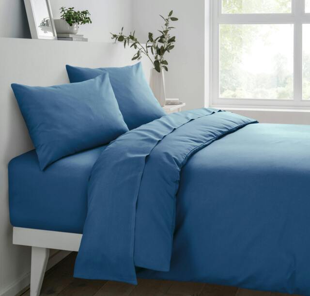 Rackhams Polycotton Deluxe Pillowcase Non Iron - Blue - Pillowcase (48cm x 74cm) - image 1