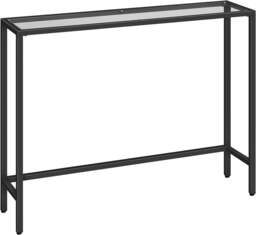 Rackhams Black Metal Hallway Console Table - thumbnail 1