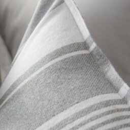 Rackhams Brushed Cotton Ticking Stripe Reversible Duvet Cover Set - Super King - thumbnail 4