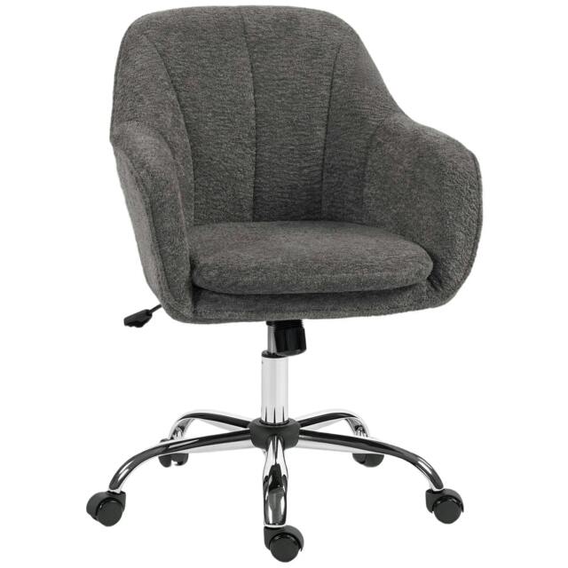 Rackhams Snow Flannel Office Chair - Grey