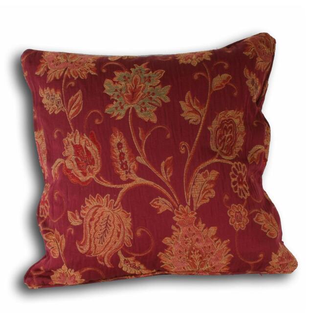 Rackhams Zurich Cushion Cover - Burgundy - 55x55cm - Burgundy - 100% Polyester