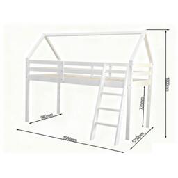 Rackhams Jinsen Mid Sleeper Single Bed Frame, White - Single - Single - thumbnail 4