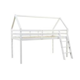 Rackhams Jinsen Mid Sleeper Single Bed Frame, White - Single - Single - thumbnail 2