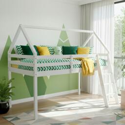 Rackhams Jinsen Mid Sleeper Single Bed Frame, White - Single - Single