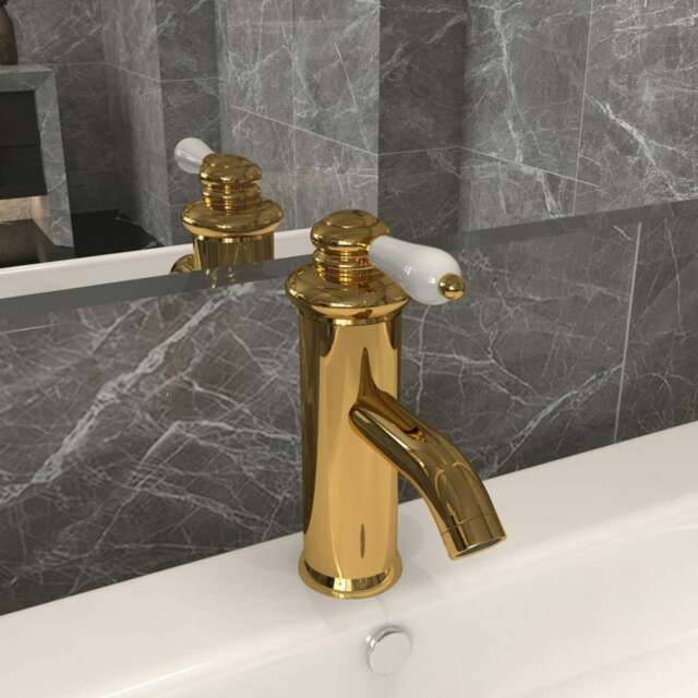 Rackhams Bathroom Basin Faucet Gold 130x180 mm