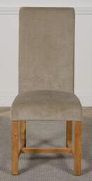 Rackhams Washington Fabric Dining Chair - Grey - 1 - thumbnail 2