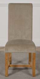 Rackhams Washington Fabric Dining Chair - Grey - 1