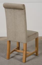 Rackhams Washington Fabric Dining Chair - Grey - 1 - thumbnail 5
