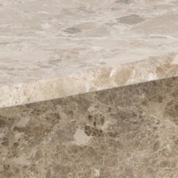 Rackhams Vega Square Coffee Table with Brown Marble Top 90cm - 1 - Latte brown Marble - Brown - thumbnail 6