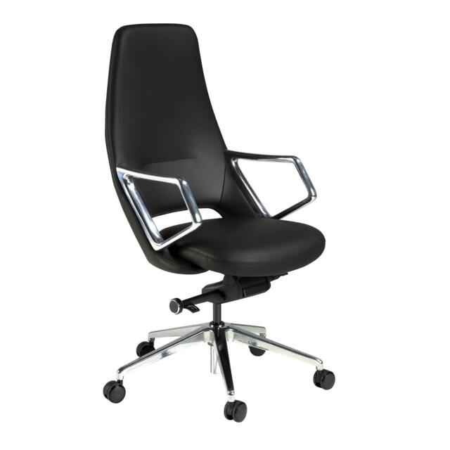 Rackhams Swivel Office Chair 4217/4218 - Black - Steel - image 1