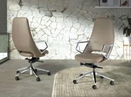 Rackhams Swivel Office Chair 4217/4218 - Black - Steel - thumbnail 2