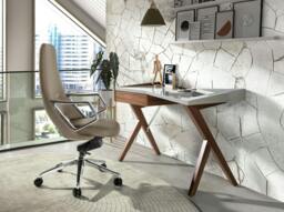 Rackhams Swivel Office Chair 4217/4218 - Black - Steel - thumbnail 5