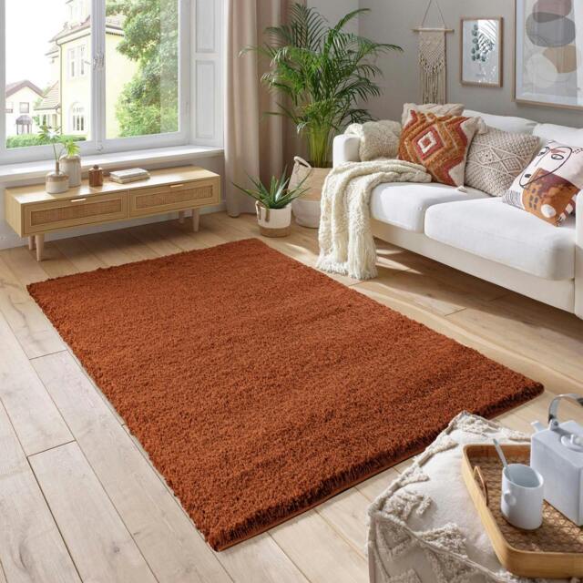 Rackhams Shaggy Rug - Terracotta - 60cm x 110cm (2ft x 3.5ft) - image 1