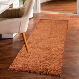 Rackhams Shaggy Rug - Terracotta - 60cm x 110cm (2ft x 3.5ft) - thumbnail 3