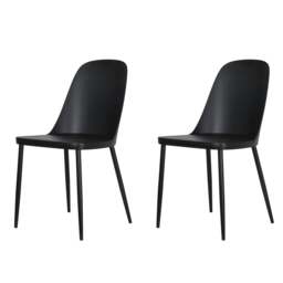 Rackhams Pair of Aspen Duo Modern Dining Chairs - Blue - thumbnail 3
