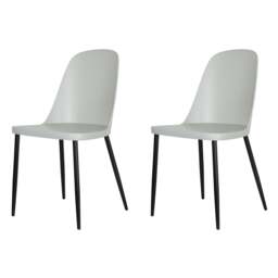 Rackhams Pair of Aspen Duo Modern Dining Chairs - Blue - thumbnail 5