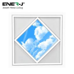 Rackhams 60x60cm Diamond Sky & Cloud Ceiling LED Panel Light - 70W, Cool White  - Single pack - 6500K - thumbnail 2