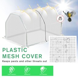 Rackhams Mini  Greenhouse Grow House PVC Cover Steel Frame White 99 x 71 x 60cm - thumbnail 5