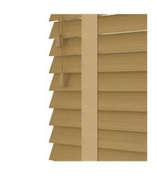 Rackhams Sahara Oak Faux Wood Venetian Blinds with Tapes (120cm Drop) - 160cm - thumbnail 1