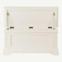Rackhams Gainsborough Blanket Box Bedroom Wooden Storage Otoman - White - thumbnail 5