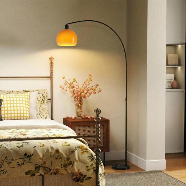 Rackhams Modern Standing Lamp with Shade & Foot Switch, Black - image 1