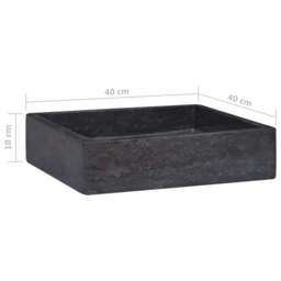 Rackhams Sink Black 40x40x10 cm Marble - thumbnail 6