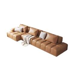Rackhams Moira Three Seater Corner, Four Seater Corner Sofa, Velvet - Right Hand Facing - Off White - Four Seater Corner 335cm - thumbnail 5