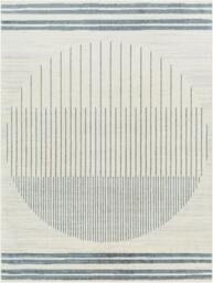 Rackhams Lillian-Washable Blue Grey Geometric Rug - 140 x 200 cm - thumbnail 2