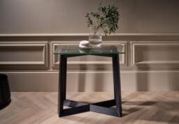 Rackhams Small Console Tables - Natural Black Oak - thumbnail 6