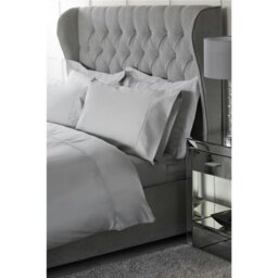 Rackhams Bamboo Fitted Sheet - Platinum - Platinum - 190cm x 122cm - 70% Bamboo/30% Cotton - thumbnail 2