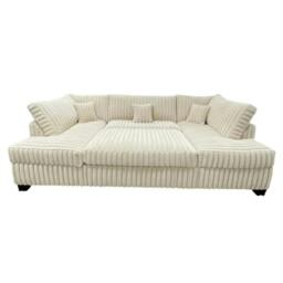 Rackhams Large Jumbo Cord Cinema Sofa - Black - thumbnail 3