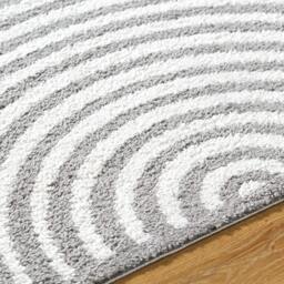 Rackhams Fossay Shag-Washable Beige Charcoal Modern High Pile Rug - 120 x 170 cm - thumbnail 3