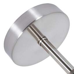 Rackhams Brushed Satin Nickel Ceiling Light Fitting for Industrial Style Light Bulbs - thumbnail 2