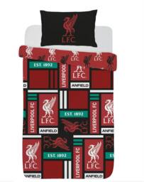 Rackhams Liverpool Blocks Red Duvet Cover Set - Single - thumbnail 2