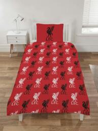 Rackhams Liverpool Blocks Red Duvet Cover Set - Single - thumbnail 3