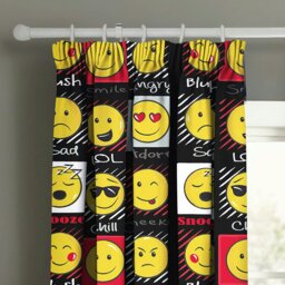 Rackhams Expressions Pencil Pleat Curtains - 168cm x 183cm - Black - thumbnail 1