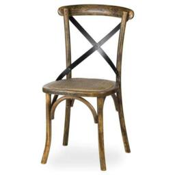 Rackhams Cross Oak Dining Chair - Brown - One Size - Brown - 90% Wood/10% Metal