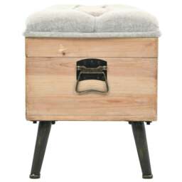 Rackhams Storage Bench 110 cm Solid Firwood - thumbnail 3