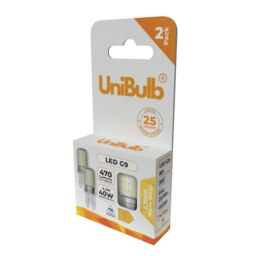 Rackhams LED G9 470lm 4.2W 2700K (Warm White) Light Bulb - Box of 2 - thumbnail 2