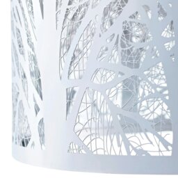 Rackhams Unique and Beautiful Polished Chrome Metal Forest Design Ceiling Pendant Shade - thumbnail 3