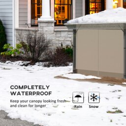 Rackhams 3 x 3 (m) Gazebo Protective Cover, Waterproof Cover for Canopy, Tent - thumbnail 3