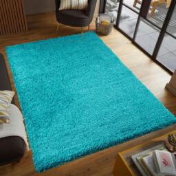 Rackhams Shaggy Rug - Teal - 120cm x 170cm (4ft x 5.5ft) - thumbnail 2