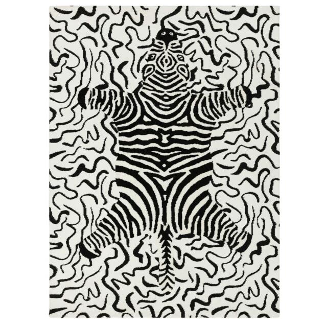 Rackhams Wilder Zebra Mono Rug - 160x230cm - image 1