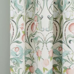 Rackhams Clarence Floral Lined Eyelet Curtains - 66x72 Inch - Natural - thumbnail 3