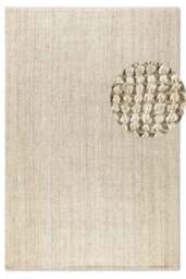 Rackhams Handwoven Jute Cream Rug – Natural Colour - 60X90 cm - thumbnail 1