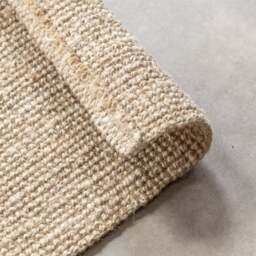Rackhams Handwoven Jute Cream Rug – Natural Colour - 60X90 cm - thumbnail 3