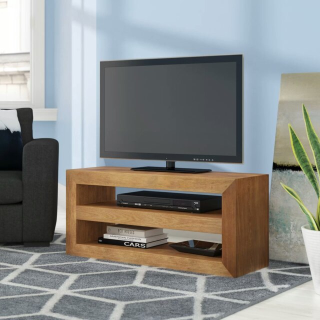 Rackhams Logan Light Mango Open Media Unit - 107 cm - 48 cm - Wood - image 1