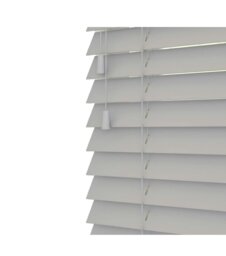 Rackhams Relaxed Grey Wooden Venetian Blinds With Strings (130cm drop) - 150cm - thumbnail 2