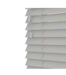 Rackhams Relaxed Grey Wooden Venetian Blinds With Strings (130cm drop) - 150cm - thumbnail 1