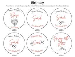 Rackhams Personalised Candle - Vanilla Scented - Black Jar - Yes - thumbnail 5